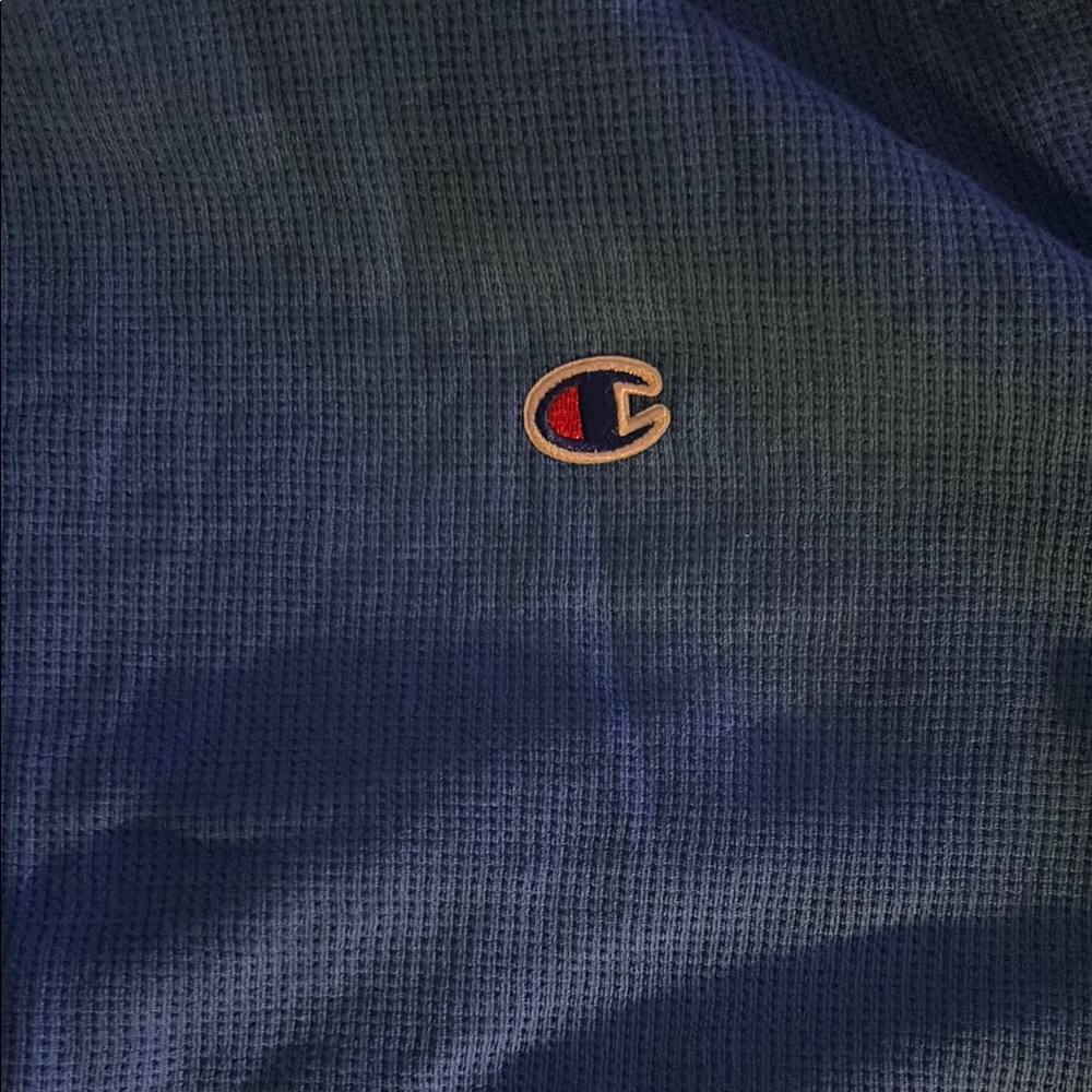 Champion Blue Waffle Knit Top